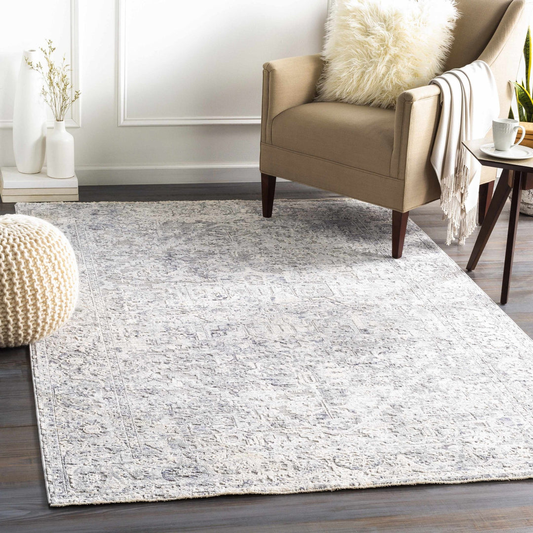 Dingwall Traditional Style Charcoal And Gray Area Rug - The Rug Decor