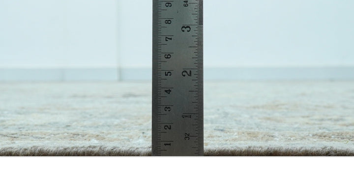 Distressed and Blue Silver Hand Knotted Traditional Wool Area Rug - The Rug Decor