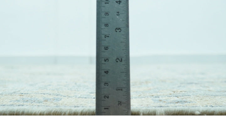 Distressed traditional And Beige Hand Knotted 10x14 Wool Area Rug - The Rug Decor