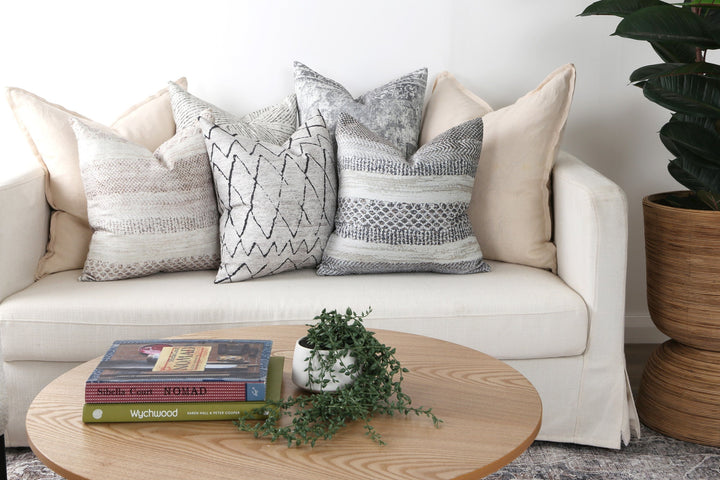 Distressed Vintage Chilaz in Grey Pillow - The Rug Decor