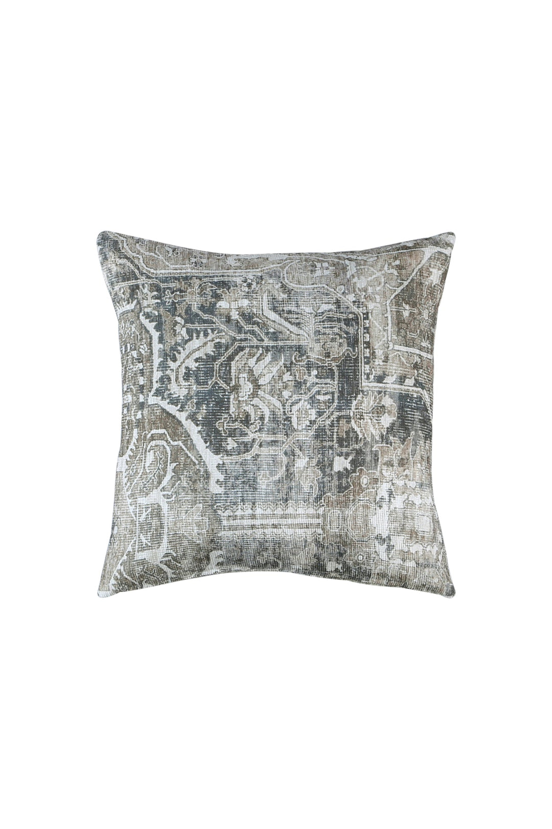 Distressed Vintage Kendra Ash in Grey Pillow - The Rug Decor
