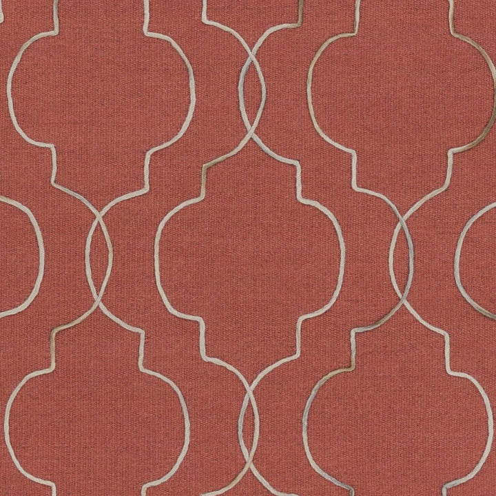 Dittmer Modern Style Rust And Beige Area Rug - The Rug Decor