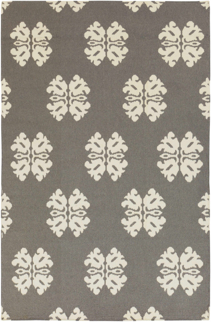 Dillsboro Contemporary Style Gray And Ivory Hand Woven Area Rug