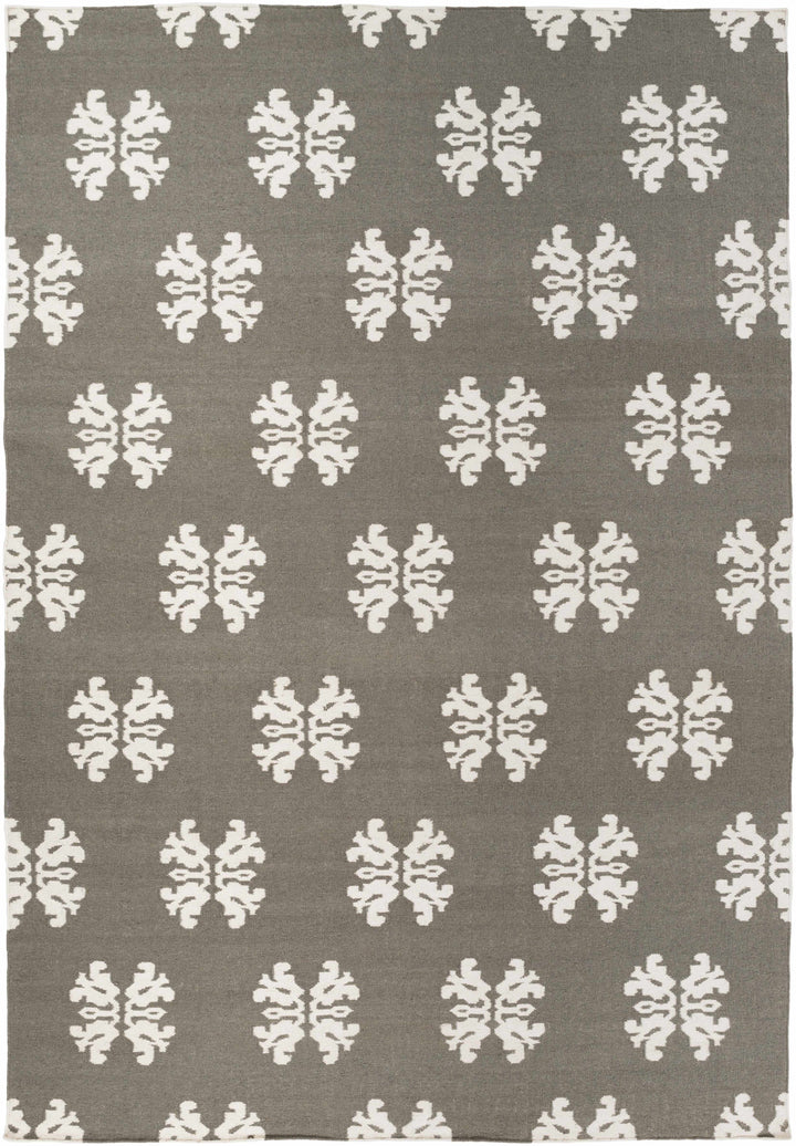 Dillsboro Contemporary Style Gray And Ivory Hand Woven Area Rug