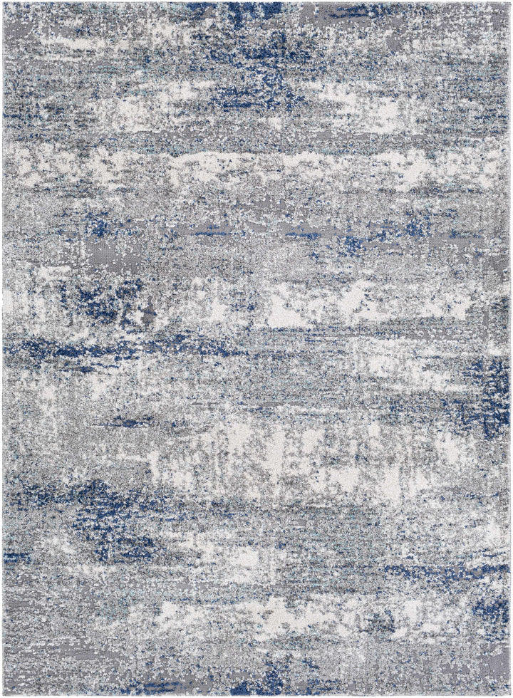 Diamond Gray And Blue Modern Abstract Design Area Rug