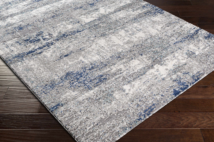 Diamond Gray And Blue Modern Abstract Design Area Rug