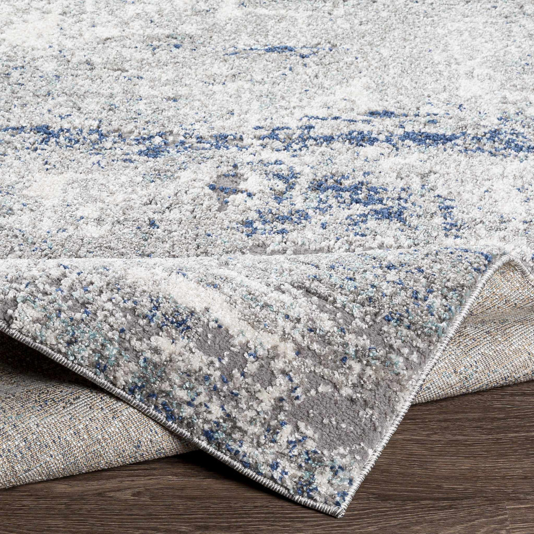 Diamond Gray And Blue Modern Abstract Design Area Rug