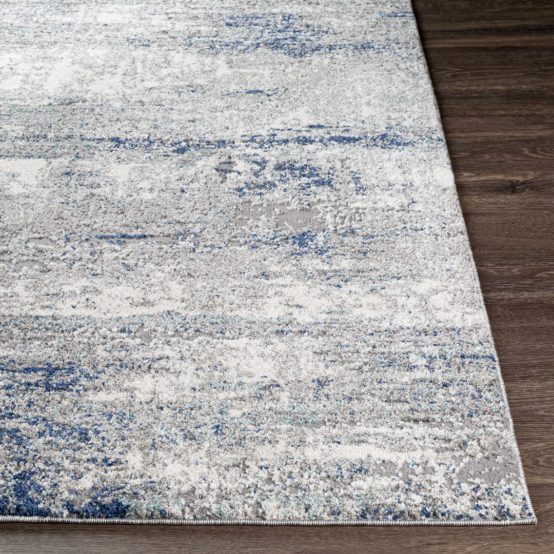 Diamond Gray And Blue Modern Abstract Design Area Rug