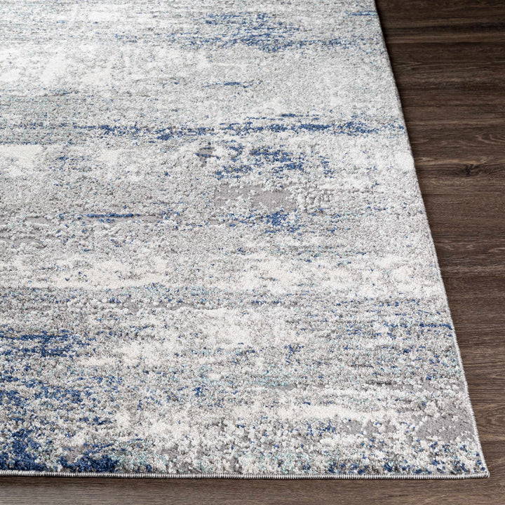 Diamond Gray And Blue Modern Abstract Design Area Rug