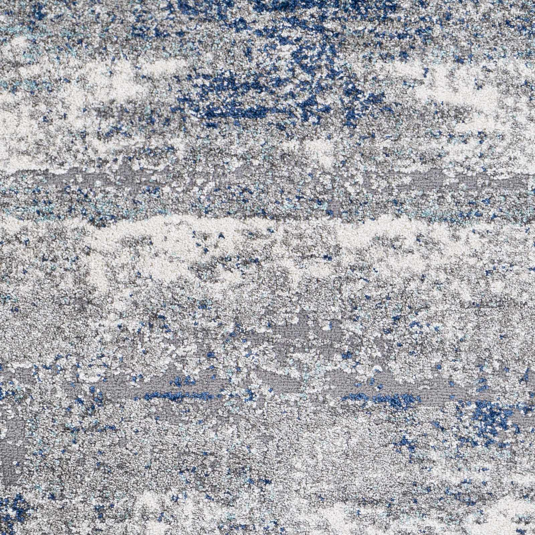 Diamond Gray And Blue Modern Abstract Design Area Rug