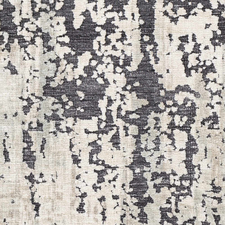 Dundry Ivory And Charcoal Modern Abstract Design Hand Woven Area Rug