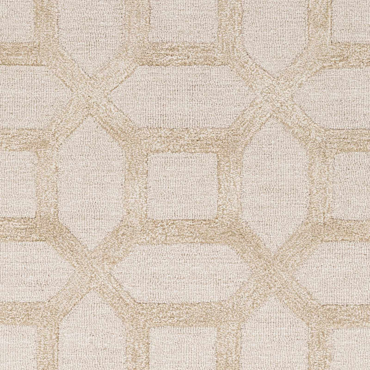 Dodgertown Contemporary Geometrical Beige Area Rug - The Rug Decor