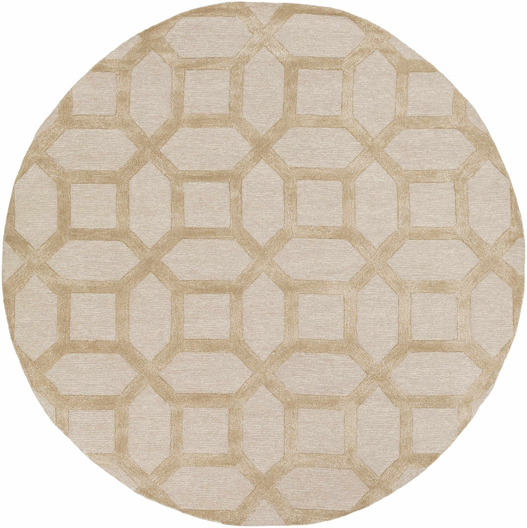 Dodgertown Contemporary Geometrical Beige Area Rug - The Rug Decor