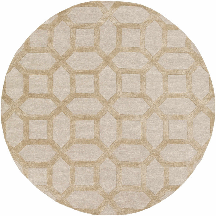 Dodgertown Contemporary Geometrical Beige Area Rug - The Rug Decor