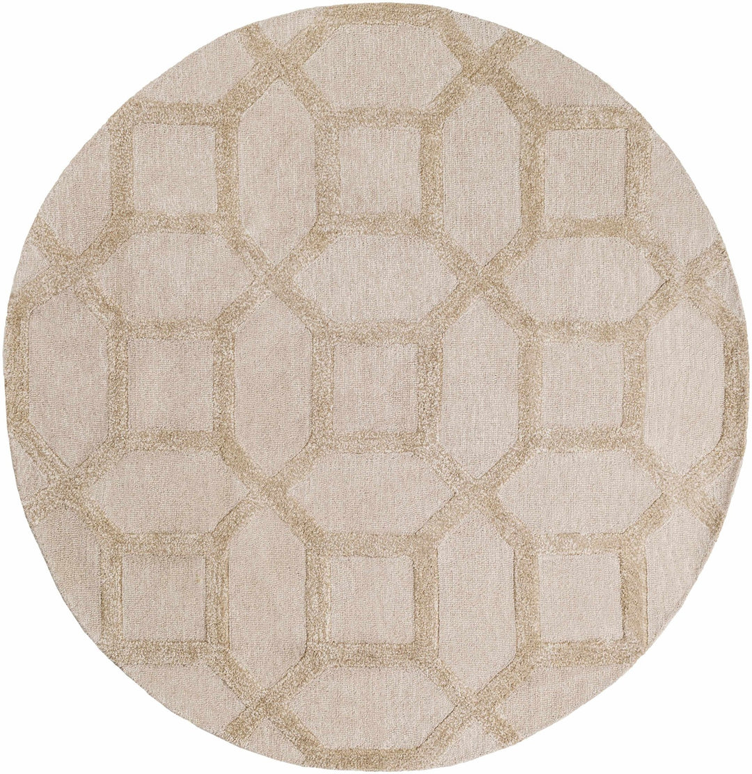 Dodgertown Contemporary Geometrical Beige Area Rug - The Rug Decor