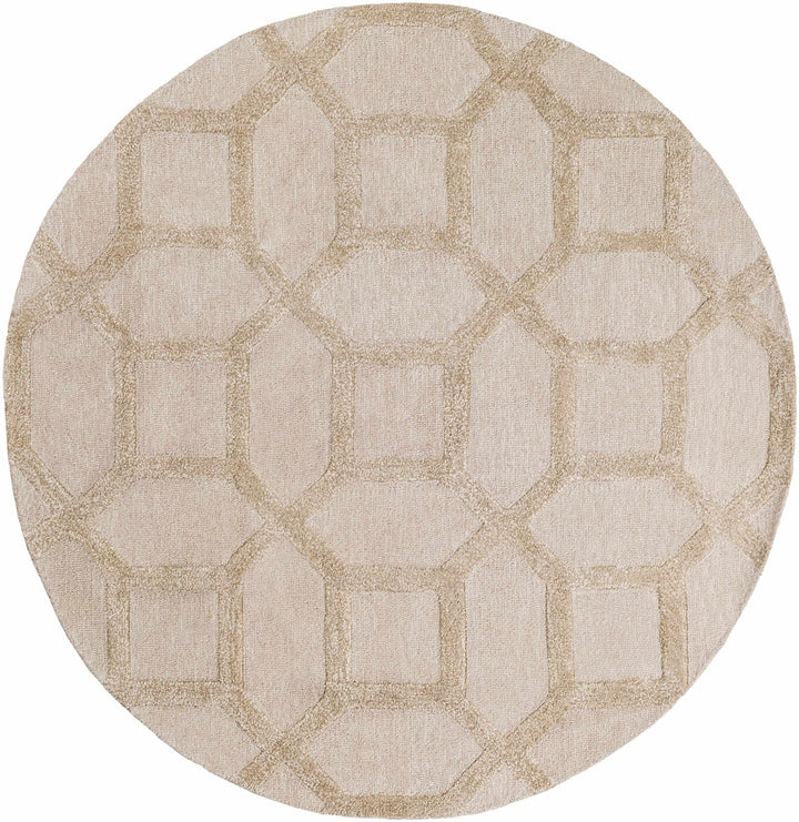 Dodgertown Contemporary Geometrical Beige Area Rug - The Rug Decor