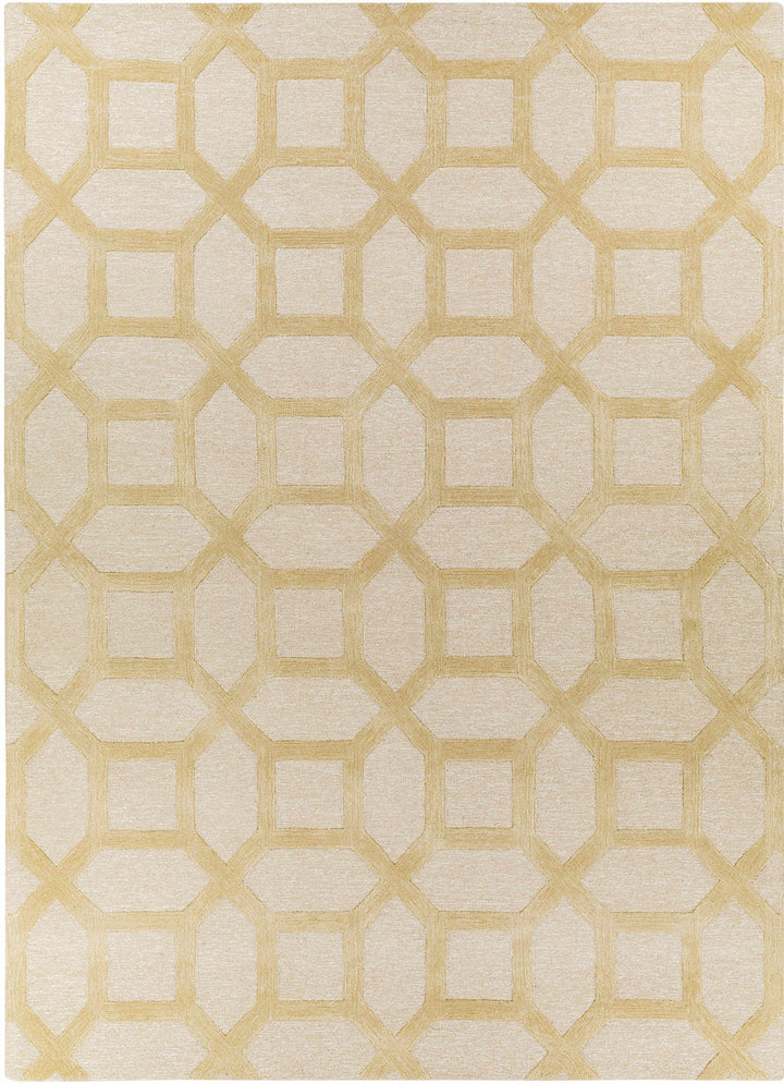 Dodgertown Contemporary Geometrical Beige Area Rug - The Rug Decor