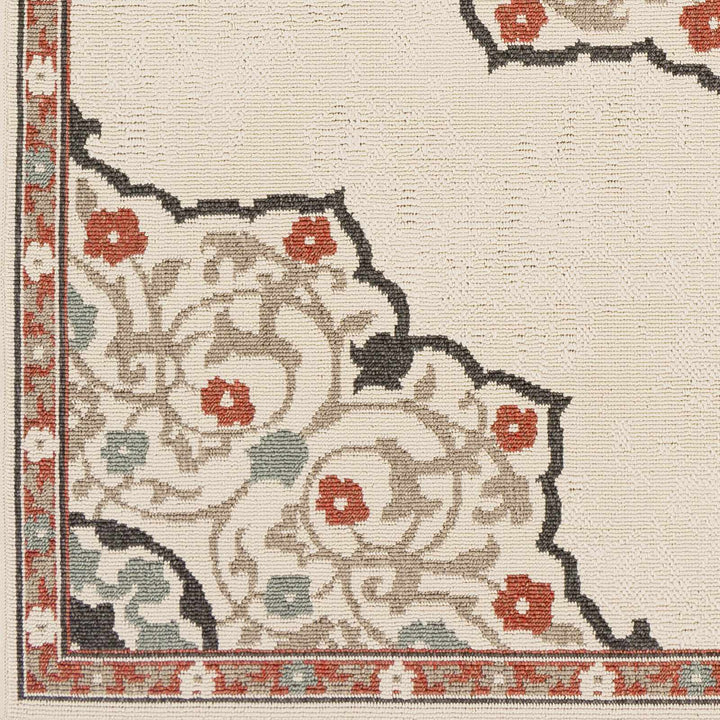 Dolomite Traditional Style Beige and Rust Outdoor Area Rug