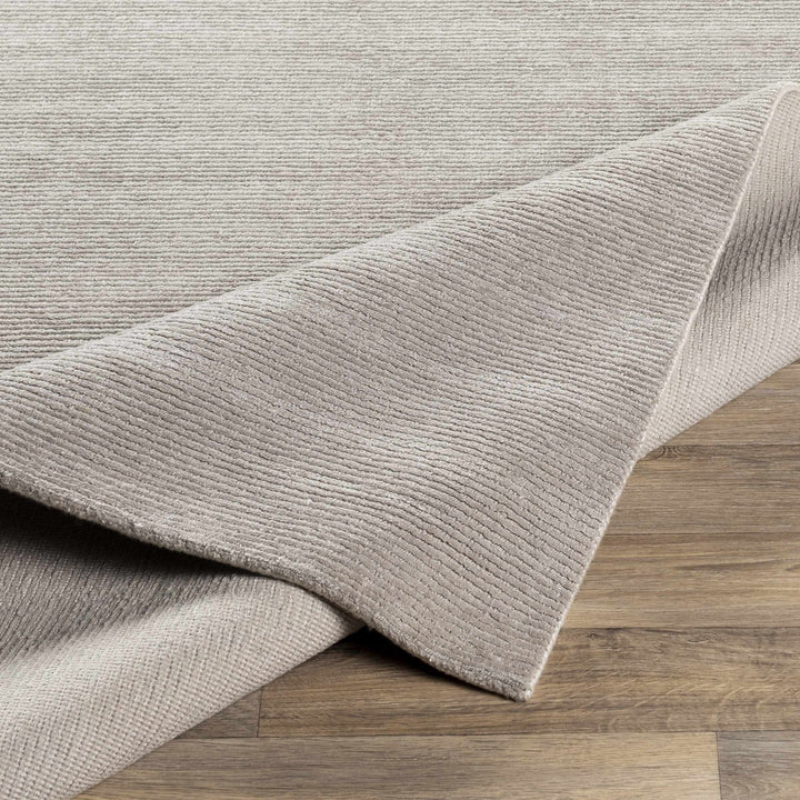 Donegal Taupe Modern Solid Design Hand Knotted Area Rug - The Rug Decor