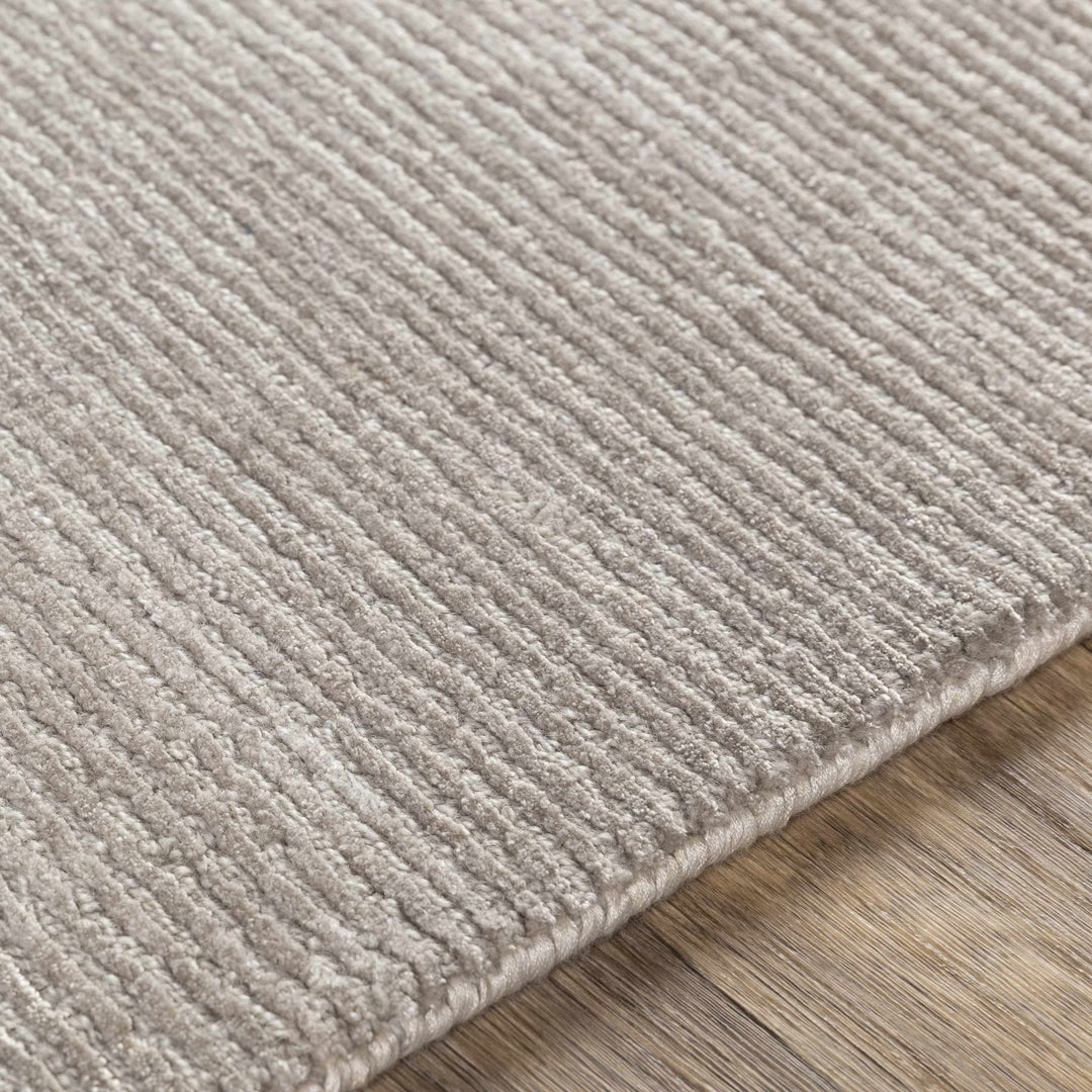 Donegal Taupe Modern Solid Design Hand Knotted Area Rug - The Rug Decor