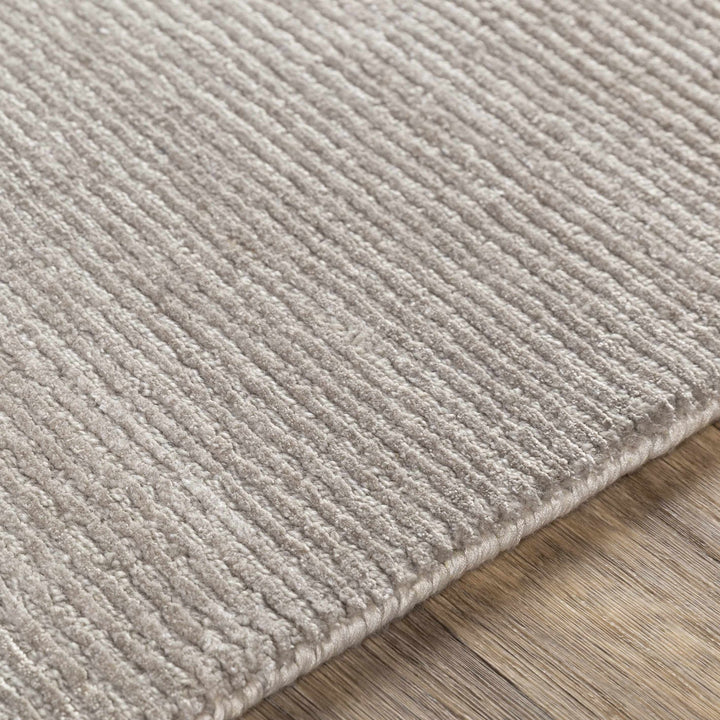 Donegal Taupe Modern Solid Design Hand Knotted Area Rug - The Rug Decor