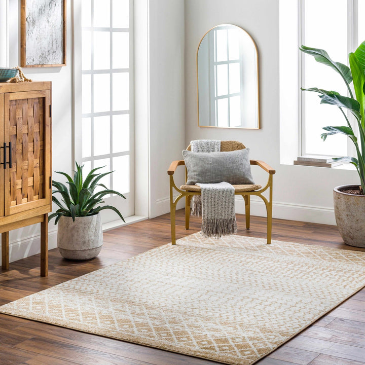 Dong Bohemian Camel And Ivory Rug - The Rug Decor