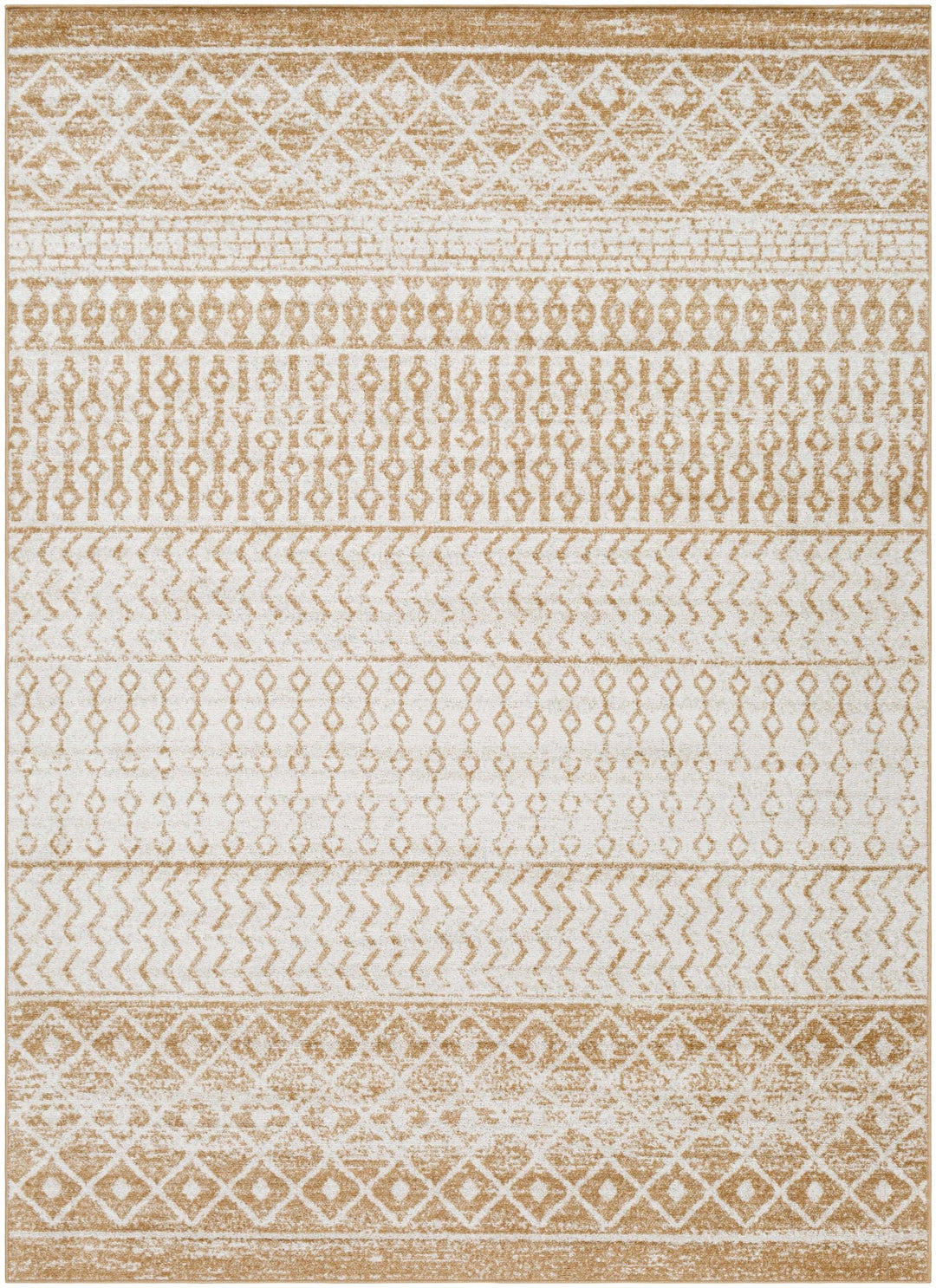 Dong Bohemian Camel And Ivory Rug - The Rug Decor