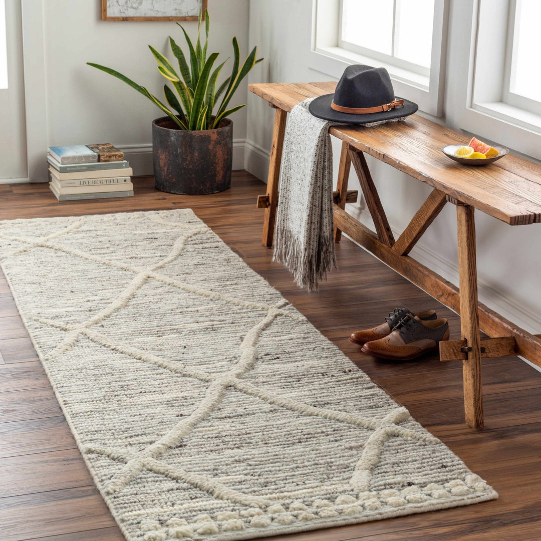 Donsol Contemporary Geometrical Beige And Gray Rug - The Rug Decor