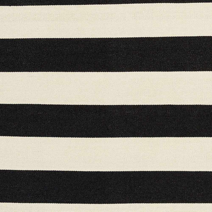 Douds Modern Stripe Design Black And Ivory Area Rug - The Rug Decor