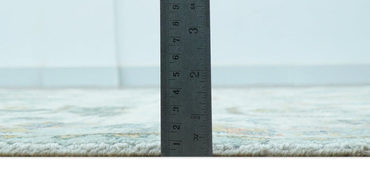 Dragon Custom Made Traditional Design Gray And Ivory Hand Knotted Wool Rug - The Rug Decor