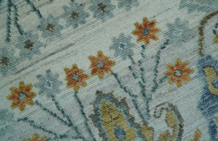 Dragon Custom Made Traditional Design Gray And Ivory Hand Knotted Wool Rug - The Rug Decor