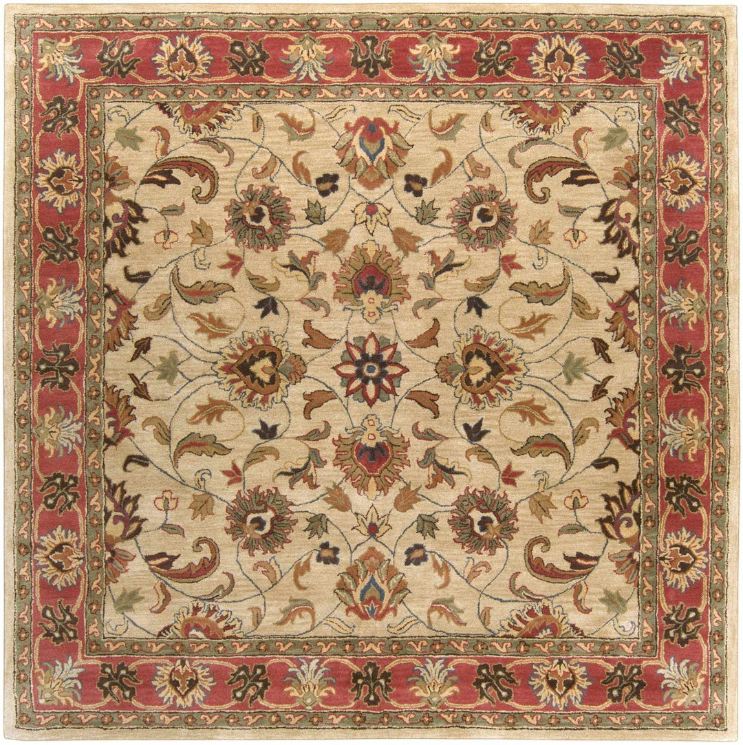 Dresher Traditional Style Brown & Rust Hand Tufted Wool Rug - The Rug Decor