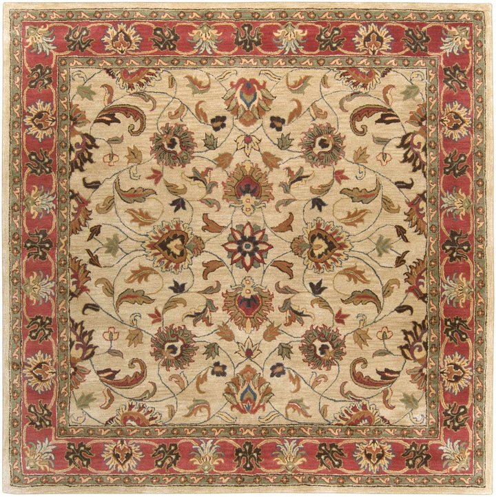 Dresher Traditional Style Brown & Rust Hand Tufted Wool Rug - The Rug Decor