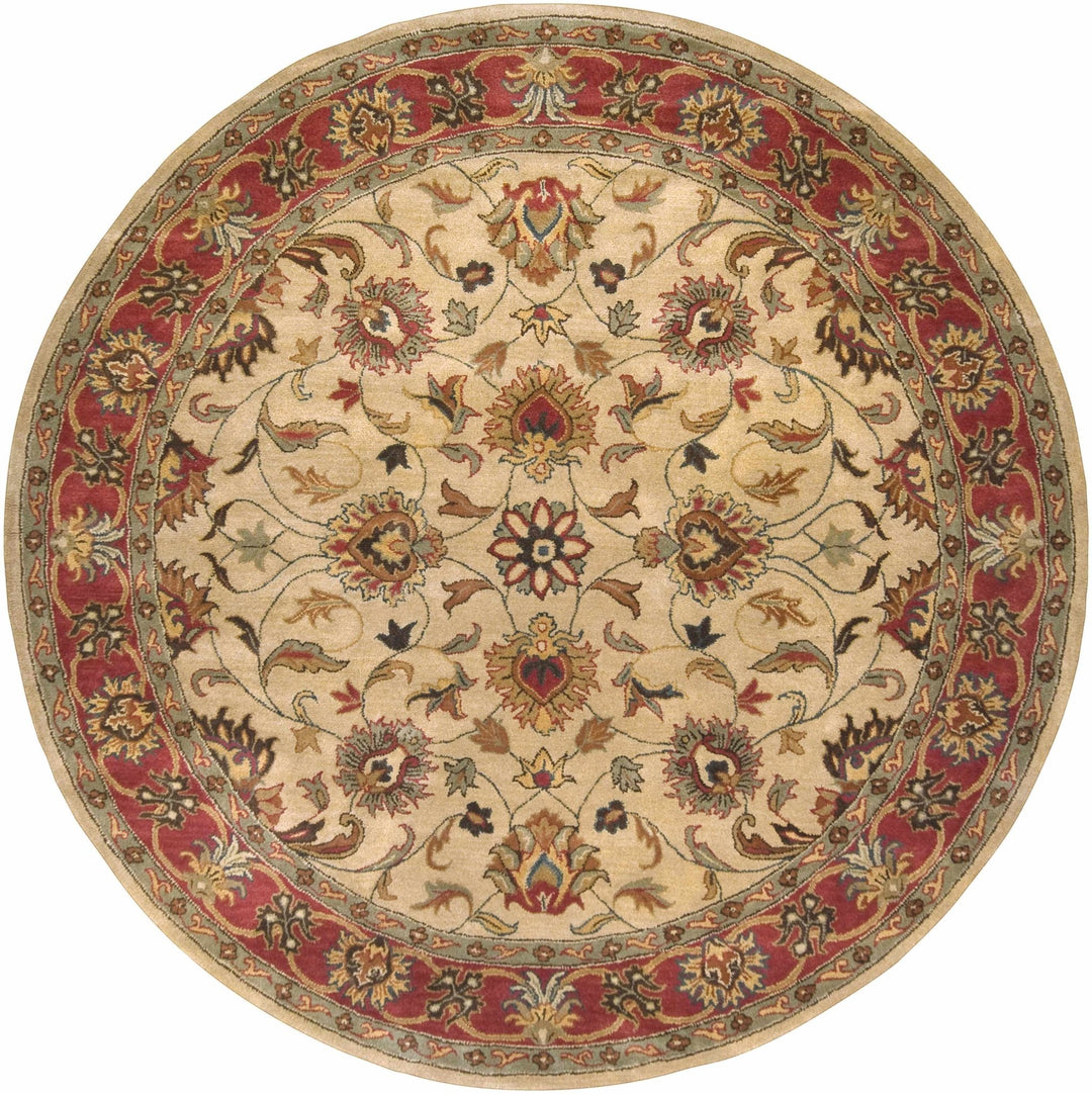 Dresher Traditional Style Brown & Rust Hand Tufted Wool Rug - The Rug Decor