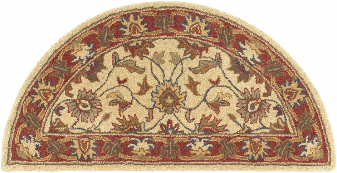 Dresher Traditional Style Brown & Rust Hand Tufted Wool Rug - The Rug Decor