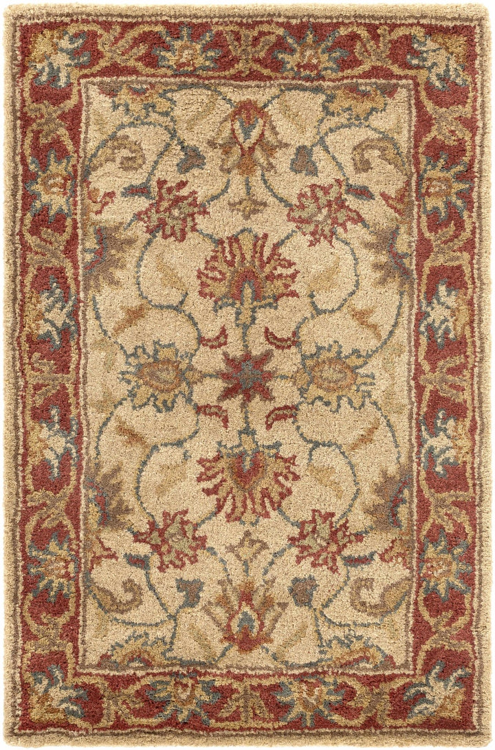 Dresher Traditional Style Brown & Rust Hand Tufted Wool Rug - The Rug Decor