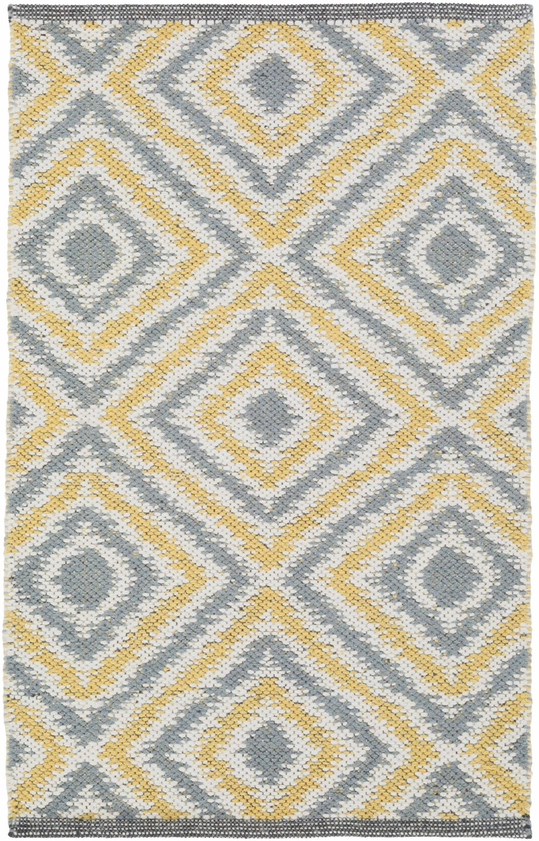 Druid Contemporary Mustard & Ivory Hand Woven Wool Rug - The Rug Decor