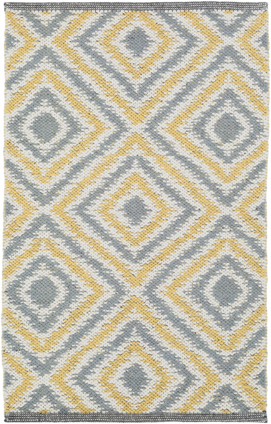 Druid Contemporary Mustard & Ivory Hand Woven Wool Rug - The Rug Decor