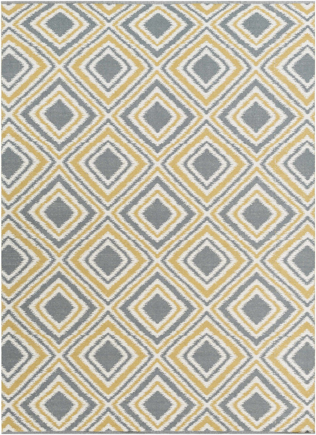 Druid Contemporary Mustard & Ivory Hand Woven Wool Rug - The Rug Decor
