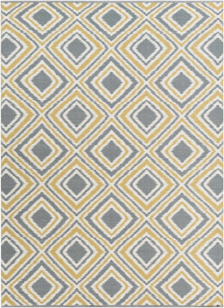 Druid Contemporary Mustard & Ivory Hand Woven Wool Rug - The Rug Decor