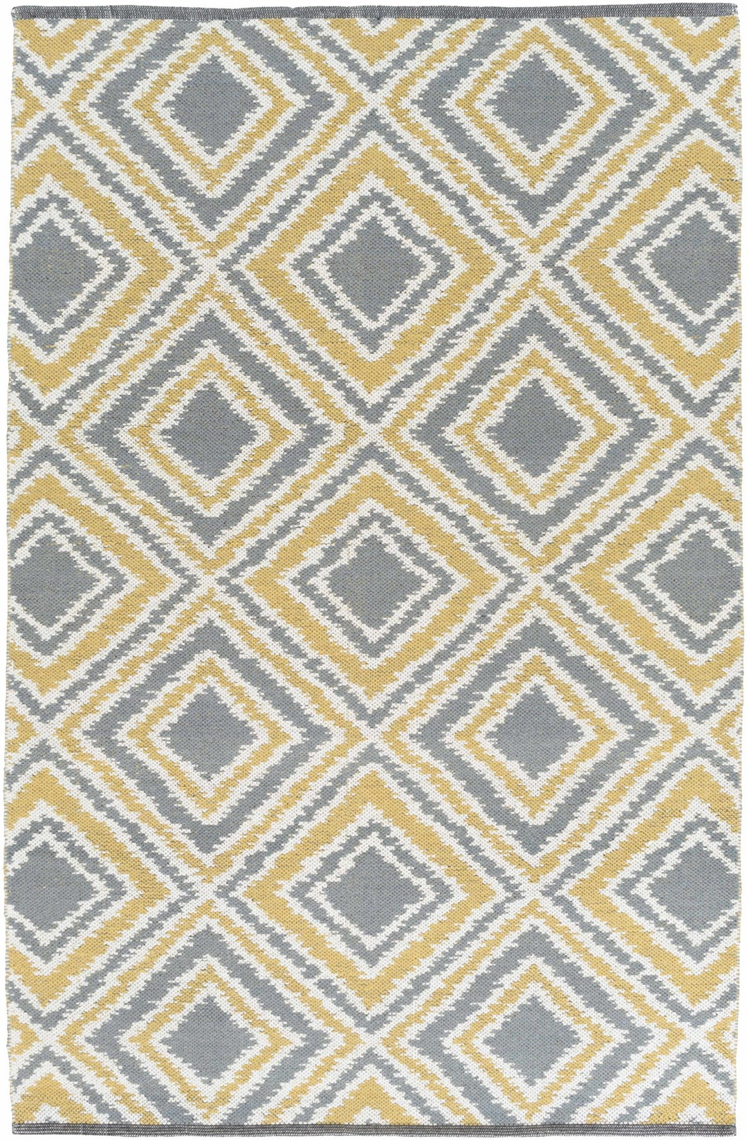 Druid Contemporary Mustard & Ivory Hand Woven Wool Rug - The Rug Decor