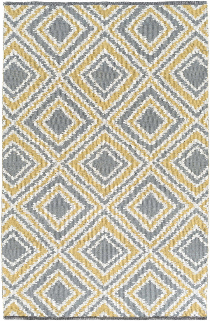 Druid Contemporary Mustard & Ivory Hand Woven Wool Rug - The Rug Decor