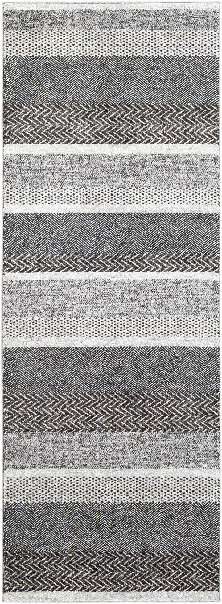 Dugginsville Contemporary Style Gray Area Rug