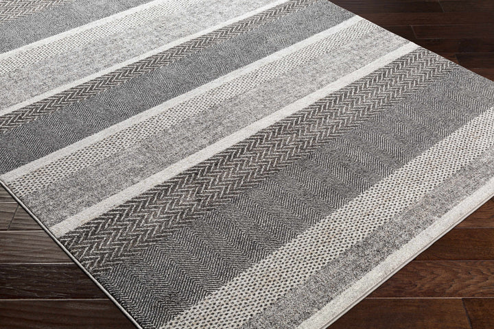 Dugginsville Contemporary Style Gray Area Rug