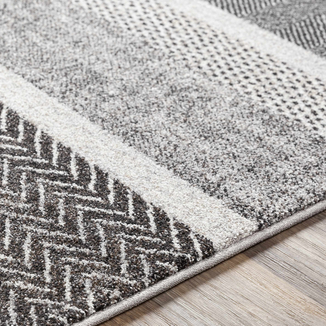 Dugginsville Contemporary Style Gray Area Rug