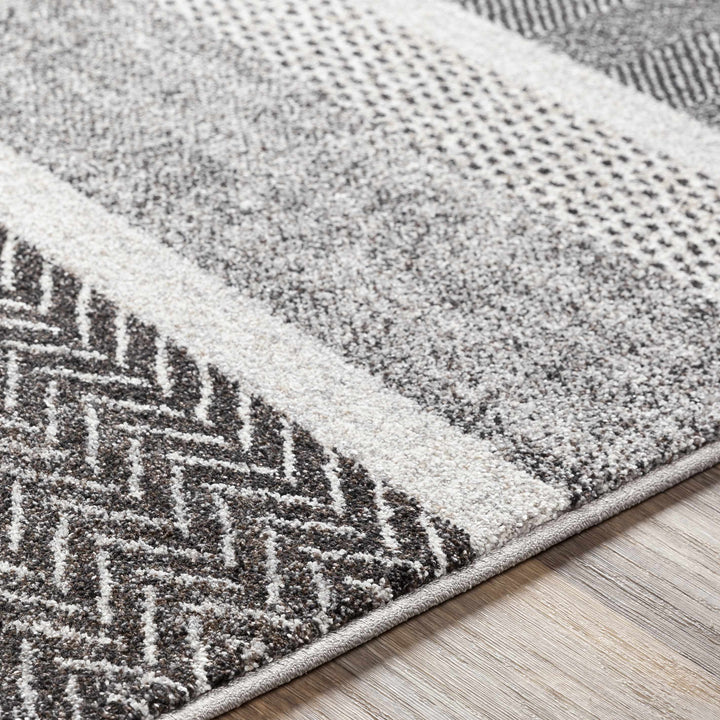Dugginsville Contemporary Style Gray Area Rug