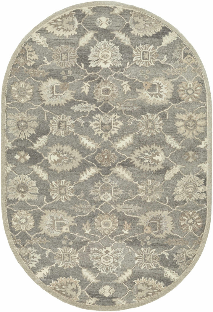 Dulles Traditional Style Taupe And Beige Hand Tufted Wool Rug - The Rug Decor