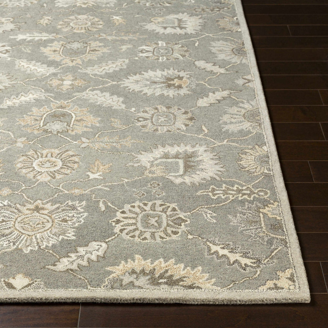 Dulles Traditional Style Taupe And Beige Hand Tufted Wool Rug - The Rug Decor