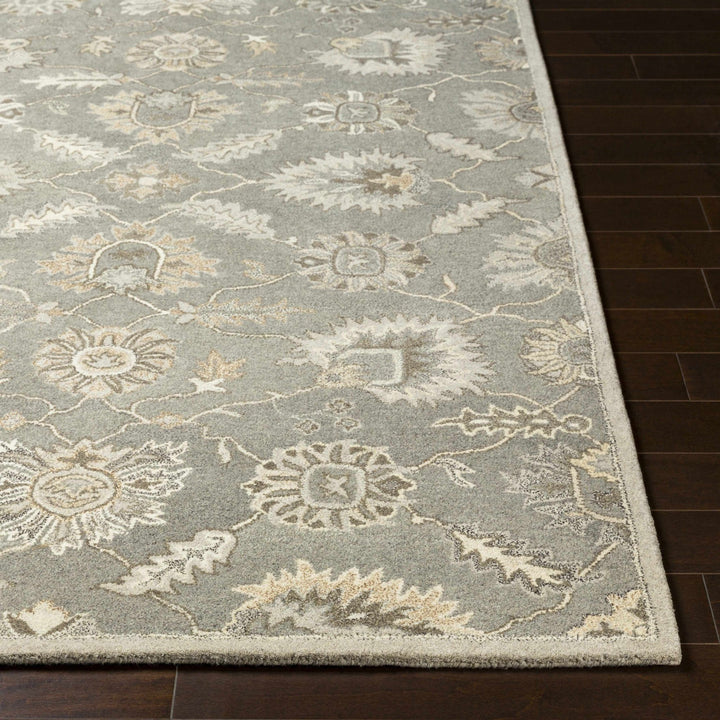 Dulles Traditional Style Taupe And Beige Hand Tufted Wool Rug - The Rug Decor