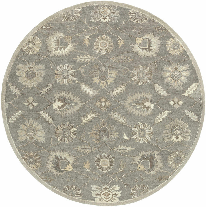 Dulles Traditional Style Taupe And Beige Hand Tufted Wool Rug - The Rug Decor
